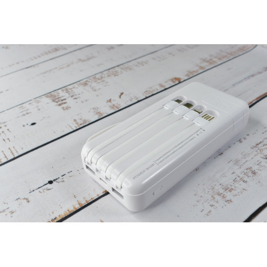 Power Bank Super Charge Павербанк портативное зарядное устройство 20000mAh White