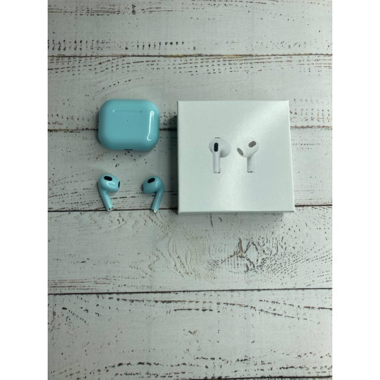 Беспроводные блютуз наушники Air pro 3 Macaroon Blue