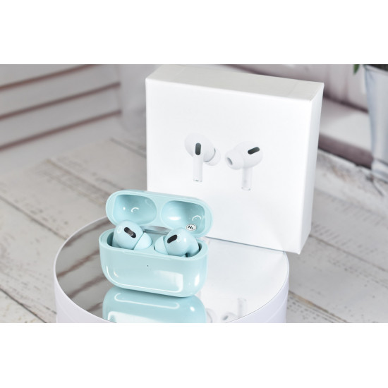 Беспроводные Наушники PRO Macaroon Bluetooth  Качественные Синие