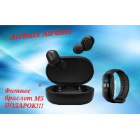 Наушники AirDots / Redmi Airdots беспроводные + Фитнес браслет M5 в Подарок